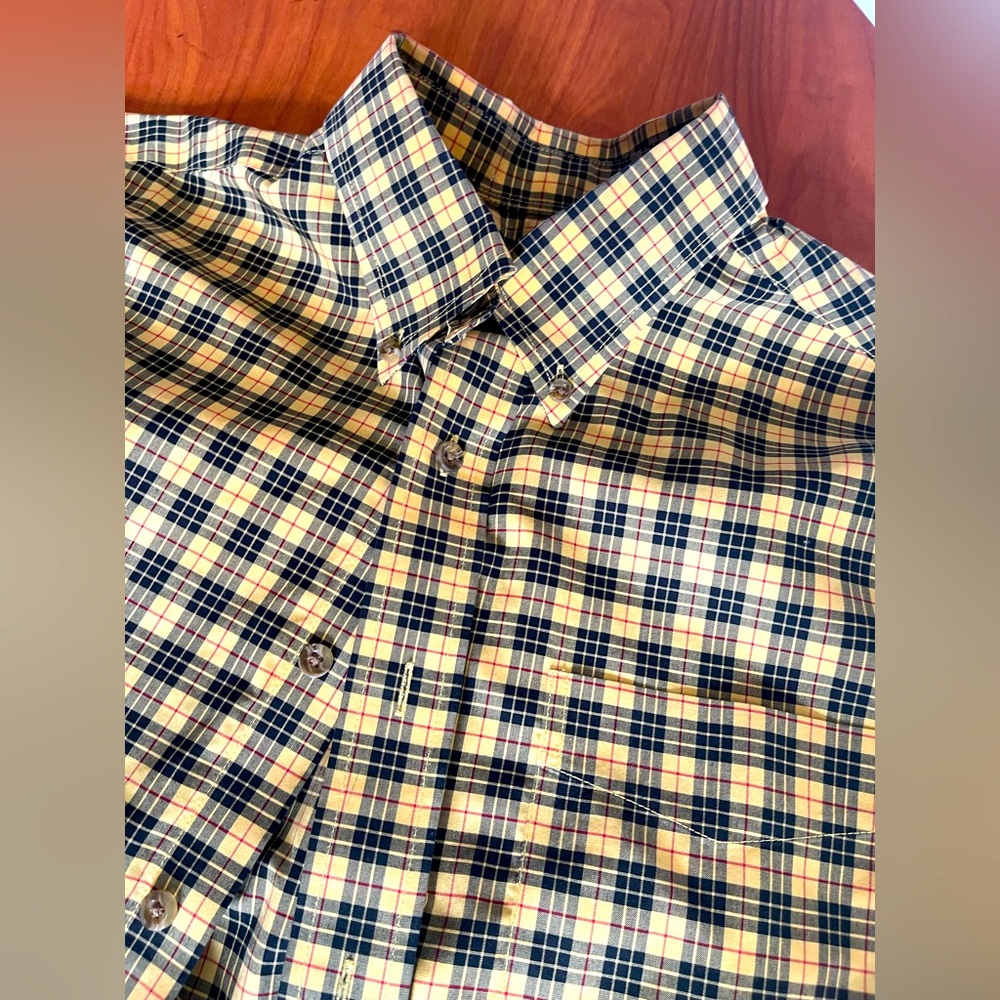 Men's Plaid Button-Down Shirt
